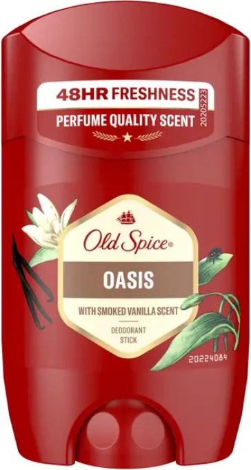 Дезодорант-стік Чоловічий Old Spice Oasis Scent Smoked Vanilla Deodorant Stick 48h Freshness Олд Спайс Оазис Ваніль 50г