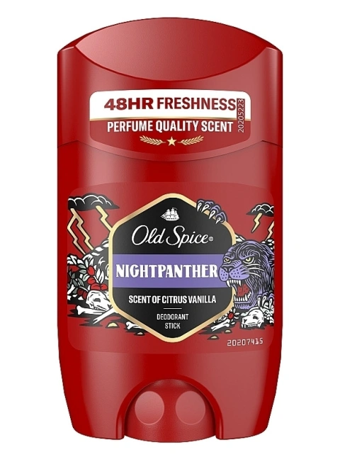 Дезодорант-стік Чоловічий Old Spice NightPanther Scent Citrus Vanilla Deodorant Stick 48h Freshness Олд Спайс Пантера Ваніль 50г
