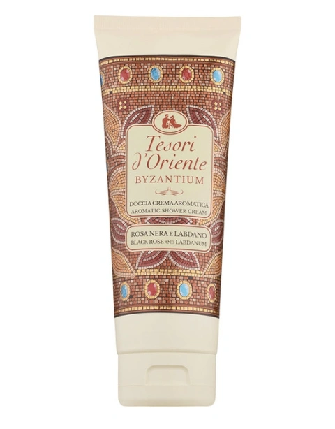 Крем для душу Ароматичний Релакс Tesori dOriente Byzantium Rosa Nera Aromatic Shower Crem Тесорі Візантія Чорна Роза Лабдан 250мл