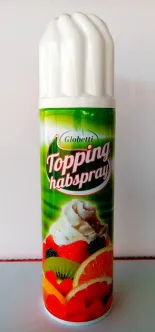 Збиті вершки Спрей Globetti Topping Habspray Глобетті топінг в Балоні з розпилювачем 250г
