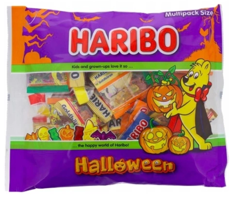 Цукерки желейні Haribo Halloween Minis Veggie Mix Multipack size Харібо Хелоувін Мініси суміш овочів Асорті 38шт 550г