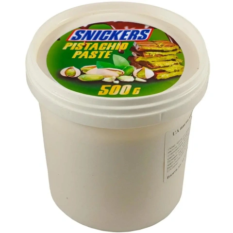 Шоколадно-горішкова паста Snickers Pistachio Paste do Smarowania Kakao Снікерс паста з фісташками для Намазування Відерко 500г