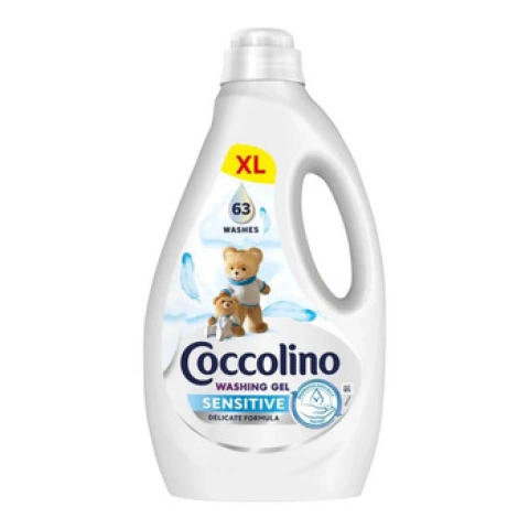Гель для Делікатного прання Універсальний Coccolino Sensitive Washing Gel Delicate Formula XL Коколіно Сенсітів 63прання 2520мл
