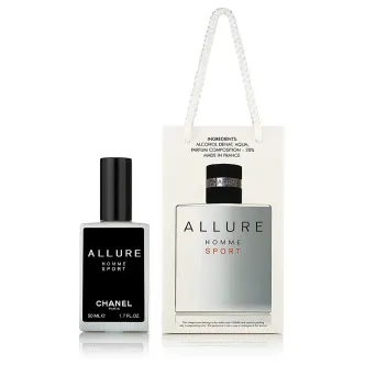 Парфумована вода Чоловіча Подарунок Chanel Paris Allure Homme Sport Шанель Спорт Для Чоловіків сумочка 50мл