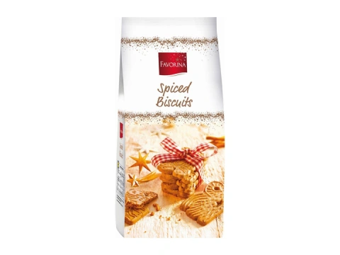 Печиво бісквітне Favorina Spiced Biscuits Фаворіна печива Кориця з прянощами Пакет 600г