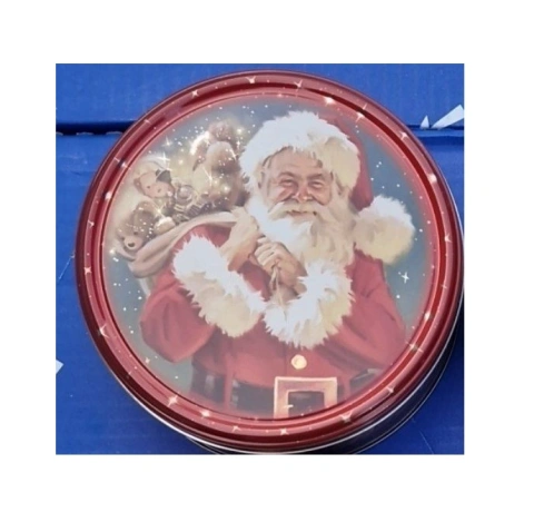 Печиво вершкове Новорічне Cвяткове Jacobsens Bakery Delicious Danish Cookies Santa Present Mini Якобсенс Санта Бокс 150г