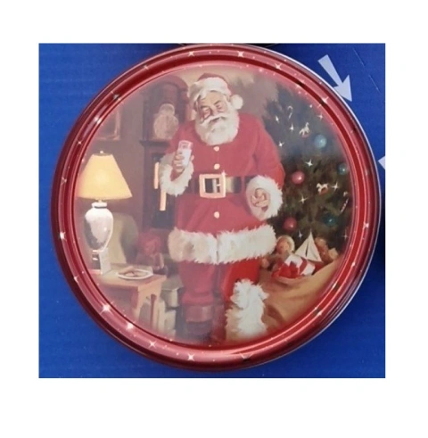 Печиво вершкове Новорічне Cвяткове Jacobsens Bakery Delicious Danish Cookies Santa Tree Mini Якобсенс Санта Бокс 150г