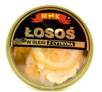 Лосось Шматочки M&K Losos Kawalki w Oleju z Cytrina М&К риба в олії з Лимоном 160г