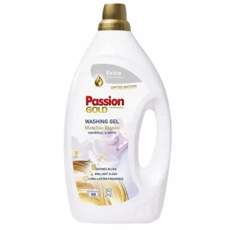Гель для прання Білий та Універсал Passion Gold Professional Universal&White Muschio Bianco Пашен Голд Професійний 100прань 4000мл