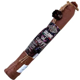 Ковбаса Салямі з Кавою сировялена Carnificio Salame salame al Caffe Саламі Карніфічіо свинина в натуральній оболонці Паличка 250г