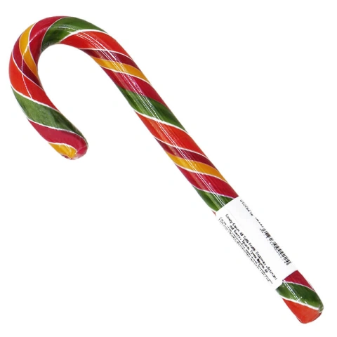 Льодяник Тростинка посох Wonder Sweet Foods Candy Canes Tutti Frutti Natural Color Вандер Світ фруктовий смак 1шт 28г