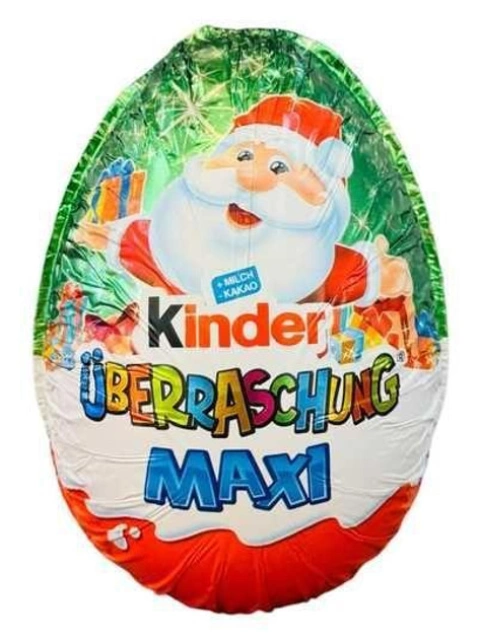 Яйце шоколадне з іграшкою Велике Kinder Maxi Surprise Uberraschung Christmas Santa Кіндер сюрприз Санта 100г