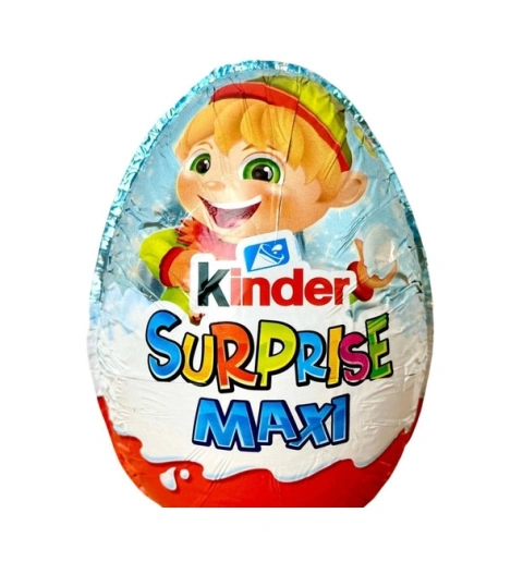 Яйце шоколадне з іграшкою Велике Kinder Maxi Surprise Uberraschung Christmas Elf Кіндер сюрприз Ельфик 100г