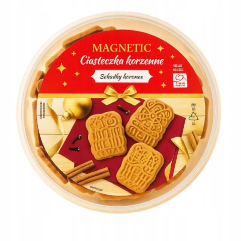 Печиво зі Спеціями Magnetic Ciasteczka Korzenne Spice Cookies Магнетік пряне печиво з Корицею Бокс 350г