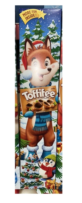 Набір Шоколадні цукерки в коробці та Ігри Новорічні Storck Toffifee Santa&Friend Fox Тофіфе Санта і друзі Висока коробка 3шт 375г