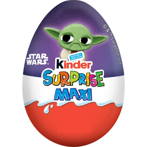 Шоколадне яйце з Іграшкою Kinder Surprise Star Wars LucasFilm Yoda Кіндер Сюрпрайз Стар ворс фільм Зоряні Війни Йода 20г