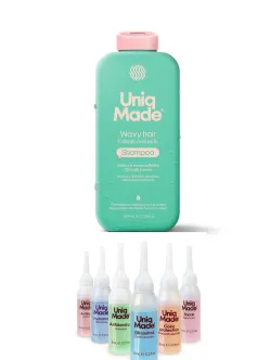 Шампунь з Бустерами Shampoo Uniq Made Wavy Hair Cabello Ondulado Юнік Мейд Відновлення зволоження Захист від пухнастості 350мл