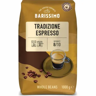 Кава в зернах Barissimo Espresso Tradizione Whole Beans Arabica Баррісімо Купаж Арабіки темне обсмаження Міцна 1000г