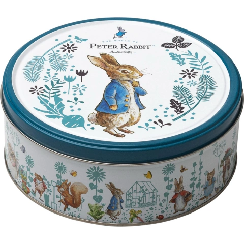 Печиво Cвяткове Jacobsens Bakery Peter Rabbit Benjamin Bunny Blue Кролик Пітер з шоколадною крихтою жб Бокс 150г