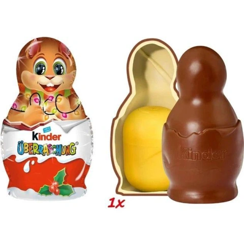 Шоколадна фігурка Пасхальний Зайчик з іграшкою Kinder Surprise Easter Bunny Smile Кіндер сюрприз молочний шоколад 36г