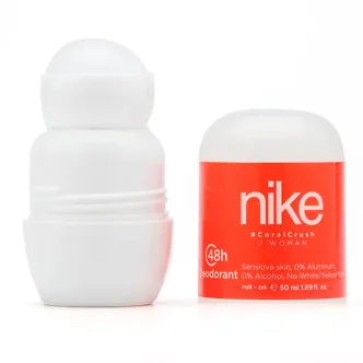 Дезодорант Шариковий Nike Woman Coral Crush 48H Deodorant Sensitive Roll‑On Найк Кораловий шторм без алюмінію Рол-Он Сенсітів 50мл