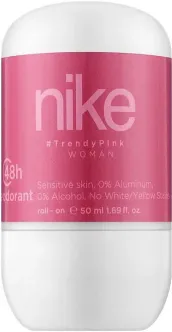 Дезодорант Шариковий Nike Woman Trandy Pink 48H Deodorant Sensitive Roll‑On Найк Модний Пінк без алюмінію Ролл-Он Сенсітів 50мл