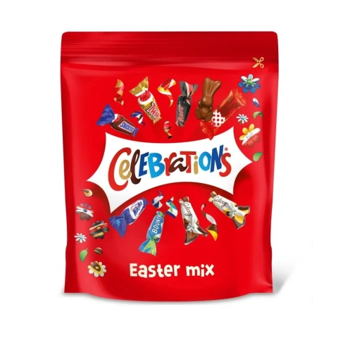 Набір шоколадних Цукерок Пасхальний Mars Celebrations Easter Mix Селебрейшн Мікс 8 видів 36шт Асорті Пакет 350г