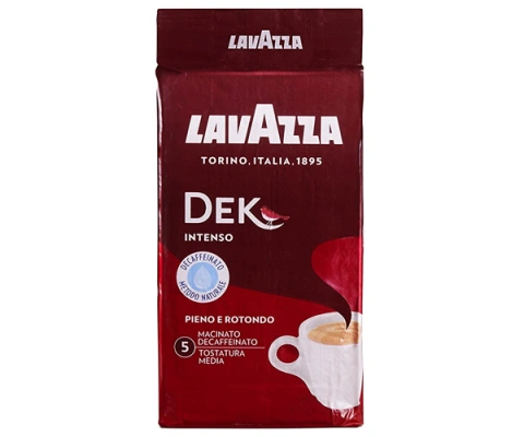 Кава мелена Lavazza dek intenso 250г