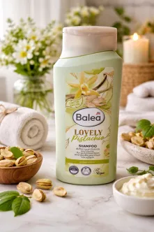 Шампунь щоденний Balea Lovely Pistachio und Vanille Shampoo Балеа для м’якого та доглянутого Волосcя Ваніль та фісташки 300мл