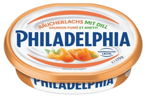 Сир-крем Вершковий Philadelphia Raucherlachs Mit Dill Saumon Fume Філадельфія Норвезький копчений Лосось з кропом 175г