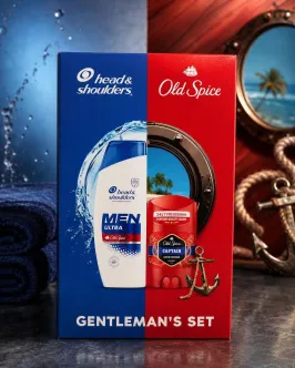 Набір Подарунок для Чоловіків H&S Gentleman’s Set Head&Shoulders plus Old Spice Хеден Сет Шампунь і Стік антиперспірант 330мл 50мл