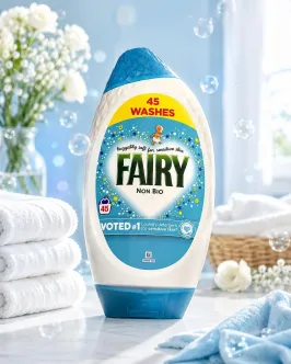 Гель Делікатний Нон-біо для прання Дитячих речей Fairy Non Bio Sensitive Фейрі Сенсітів для чутливої шкіри 45 прань 1485мл