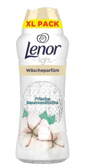 Кондиціонер для прання Парфумований Гранули Lenor Light Perfume Baumwollblute XL Pack Ленор ароматичні перлини Квіти бавовни 510г