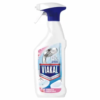 Спрей проти Накипу та мильних відкладень Viakal Contro il Calcare Fresco Profumo Anti-goccia Technology Віакал Свіжий аромат 470мл