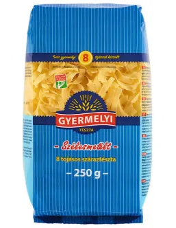 Макарони Локшина 8 яєць Gyermelyi 8 Tojasos szarazteszta Pasta Дьермелі паста середня 250г