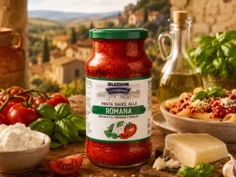 Соус до Пасти Римський Combino Selezione pasta Sauce alla Romana Комбіно до макарон з рікотою сирами та базиліком 350г