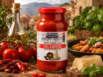 Соус до Пасти Калабрійський Combino Selezione pasta Sauce alla Calabrese Комбіно до макарон з сиром Пекоріно Романо 350г