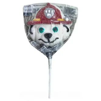 Цукерка льодяник Щенячий Патруль Relkon Paw Patrol Marshmallow Lollipops Red Релкон Маршмеллоу на Палочці смак Полуниця 1шт 45г