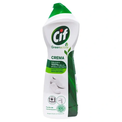 Крем Молочко для очищення Побутових поверхонь Cif Cream GreenActive Universale СІФ для Взуття та універсальний 500мл
