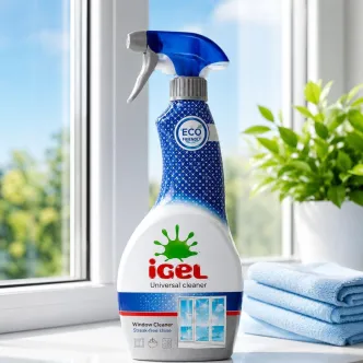 Засіб для Скла та Вікон Спрей iGel Windows Cleaner Streak-free&Shiny Universal Айгел блискучість без Розводів 650мл