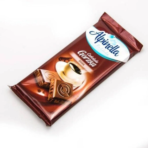 Чорний шоколад Alpinella czekolada gorzka dark 90г