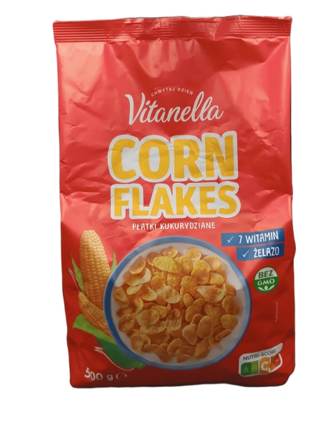 Кукурудзяні пластівці Vitanella corn flakes 500г