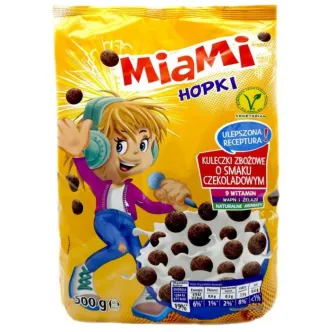 Злакові шоколадні кульки Miami hopki 500г