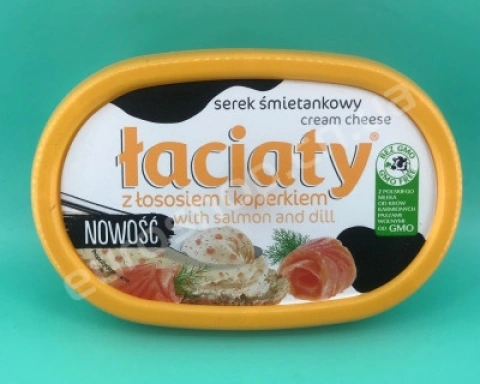 Сир крем Mlekpol Laciaty з лососем і укропом 135г