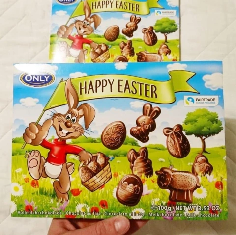 Молочний шоколад фігурний онлі happy easter 100g