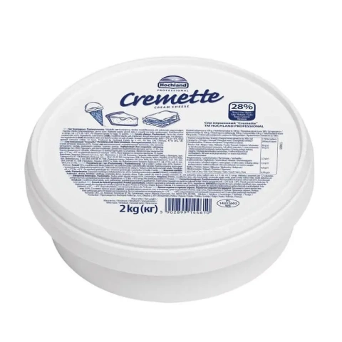 Сир крем вершковий Hochland Cremette Professional Хохленд Креметті мякий Бокс 2кг