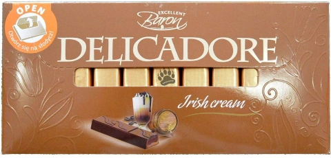 Шоколад Baron delicadore irish cream 200г