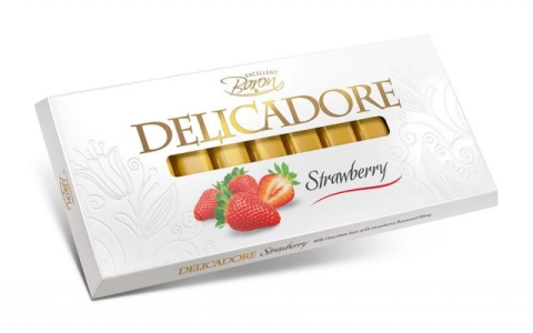 Шоколад delicadore strawberry 200г делікадоре