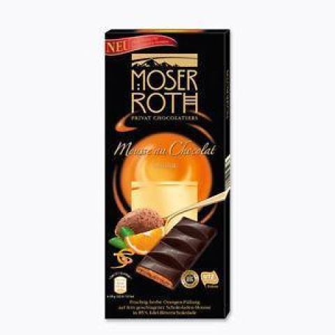 Шоколад чорний Moser Roth moser roth mousse au chocolat orange з апельсином, 187,5 гр.