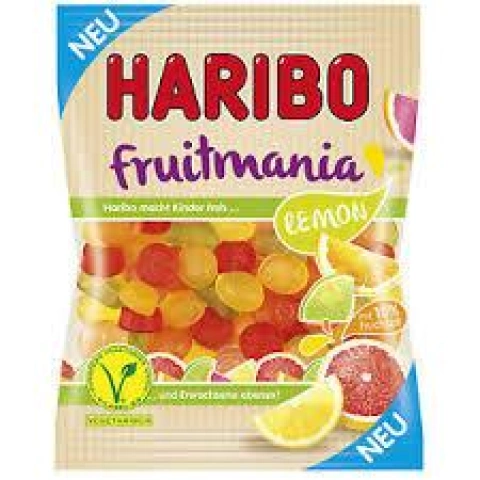 Желейні цукерки Haribo haribo fruitmania lemon 175 гр. (німеччина)